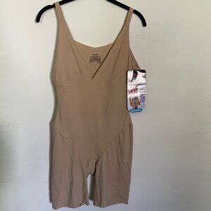 MAIDENFORM Body Shaper Women’s XL Self Expressions Open Bust Firm Beige T9